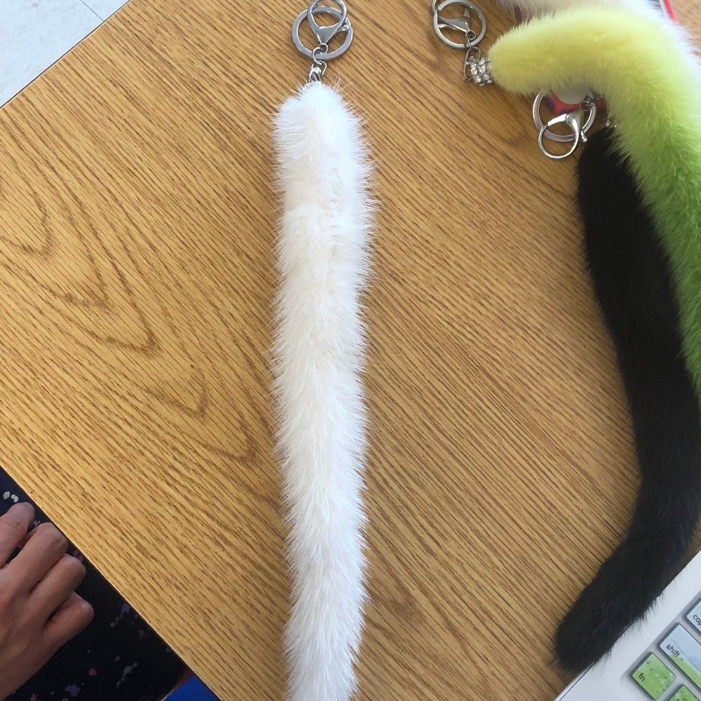 Real Mink Fur Keychain